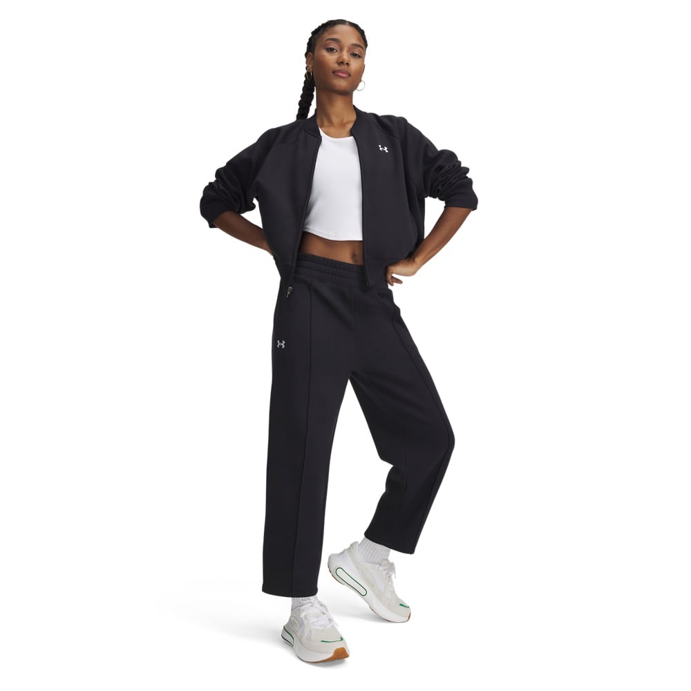 🆕 NWT Under Armour Women's Rival Fleece Pintuck Ankle Pants